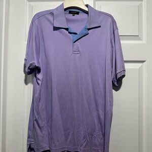 Men's Saks Fifth Avenue Purple Polo Shirt